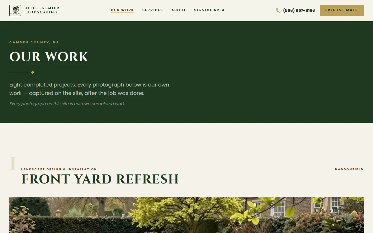 Hunt Premier Landscaping: After — /projects